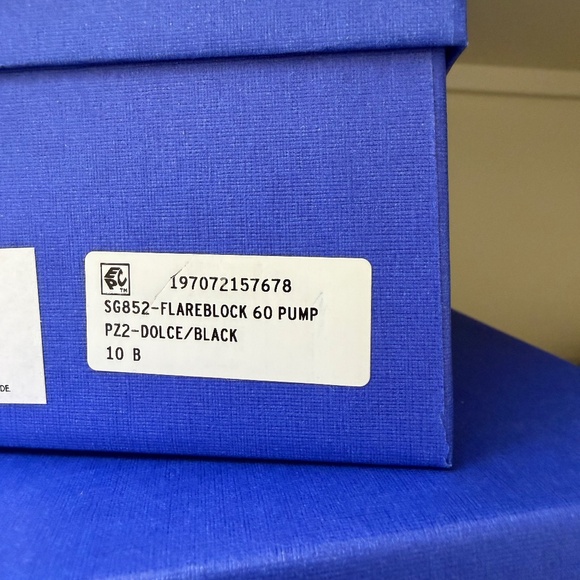 Stuart Weitzman Flareblock 60 Dolce/Black Pump Size 10 NWT Includes Box - Picture 6 of 8